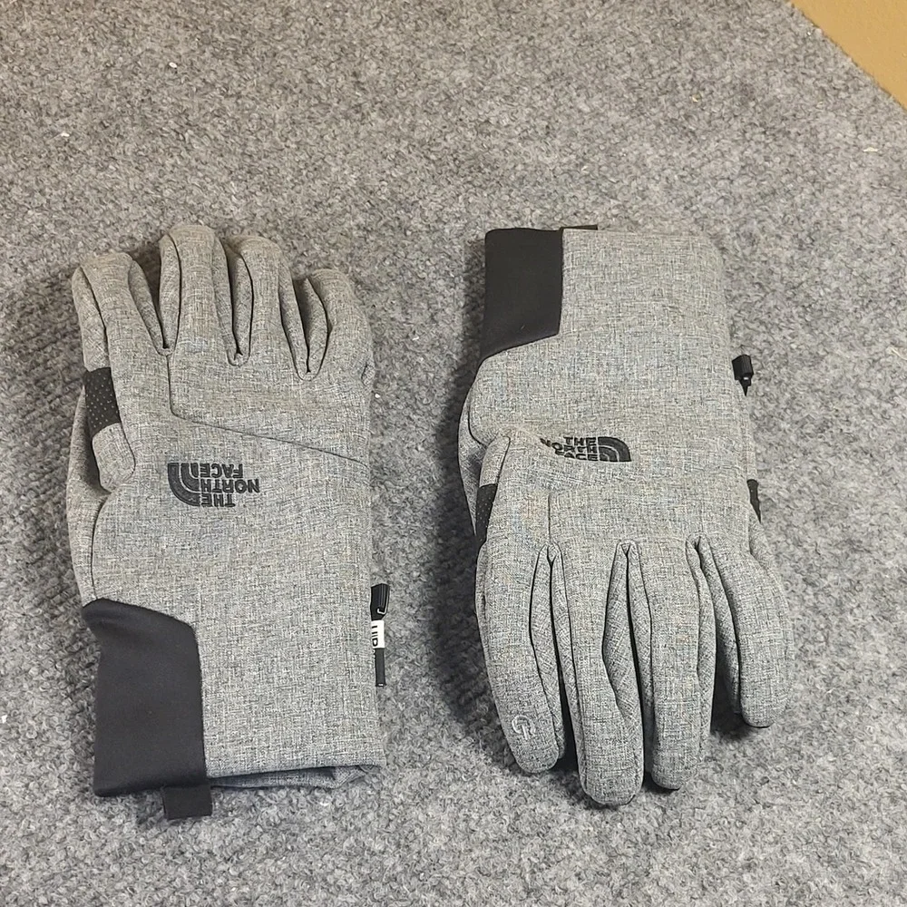 The North Face Men's Apex Etip Insulated Etip Gray Gloves Size Medium